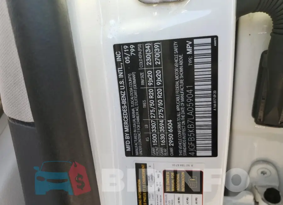 4JGFB5KB7LA059041 Photo# 13