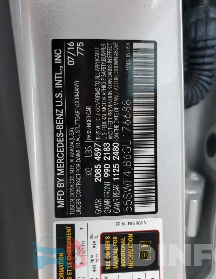 55SWF4JB6GU176688 Photo# 13