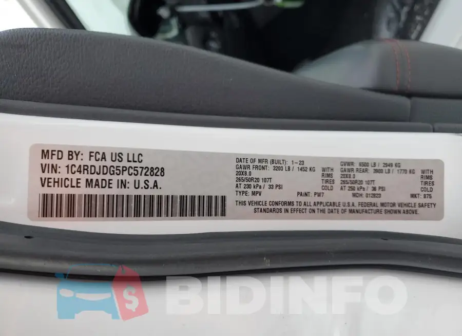 1C4RDJDG5PC572828 Photo# 13