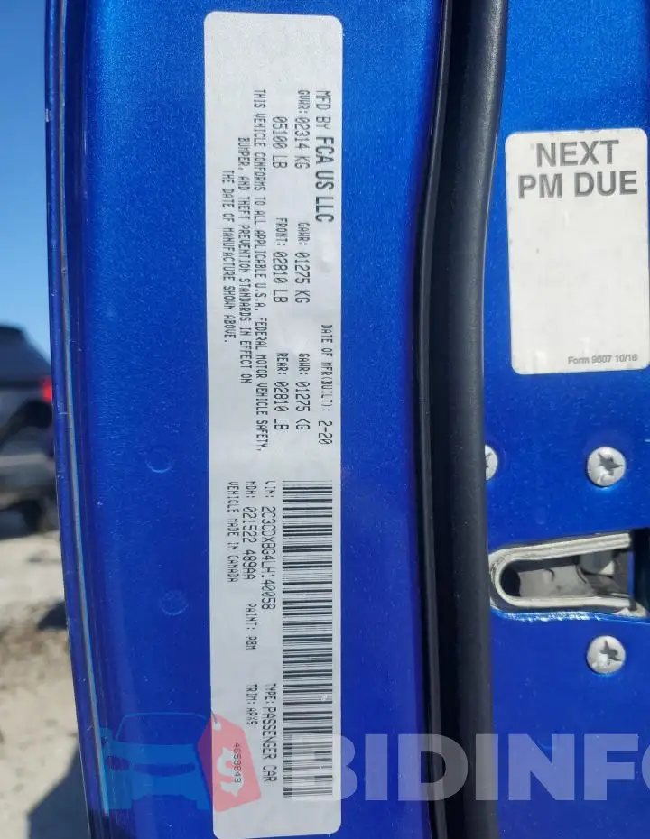 2C3CDXBG4LH140058 Photo# 13