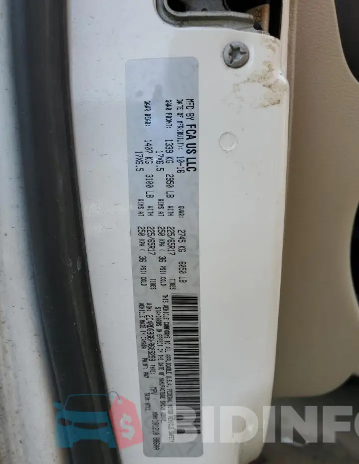 2C4RDGBG6HR605298 Photo# 13