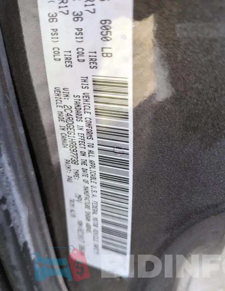 2C4RDGEG1HR697738 Photo# 12