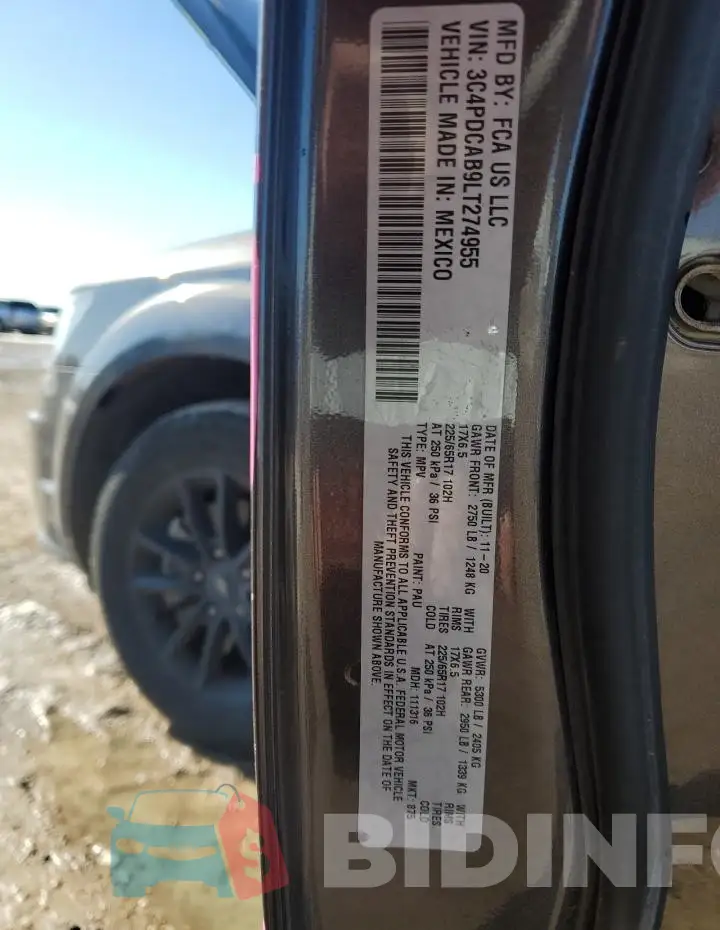 3C4PDCAB9LT274955 Photo# 13