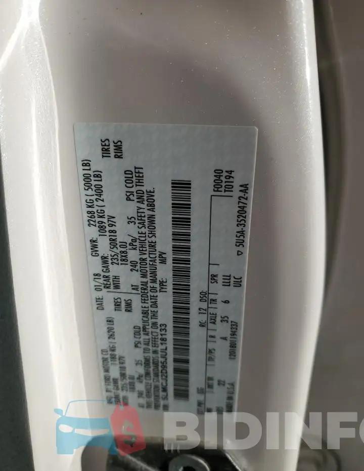 5LMCJ2D95JUL18133 Photo# 13