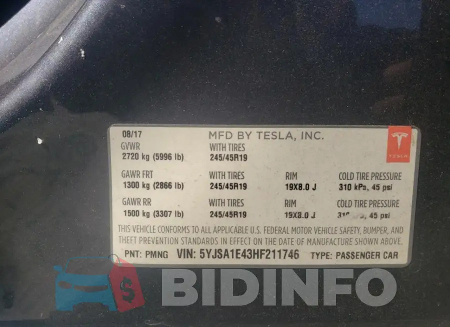 5YJSA1E43HF211746 Photo# 13