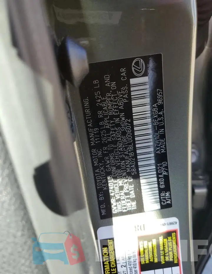 58AD21B18LU006072 Photo# 12