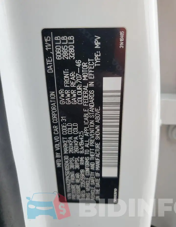 YV4A22PK5G1050430 Photo# 13