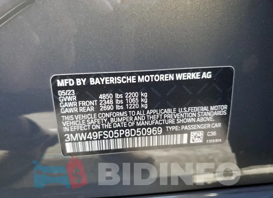 3MW49FS05P8D50969 Photo# 13