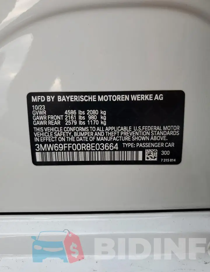 3MW69FF00R8E03664 Photo# 12