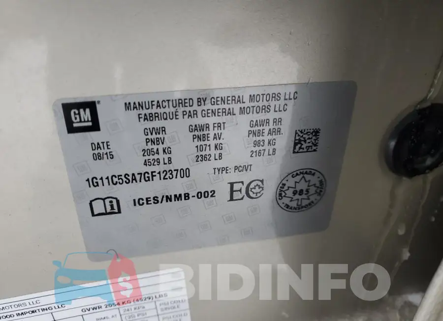 1G11C5SA7GF123700 Photo# 12