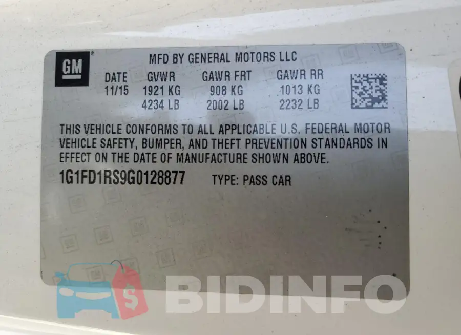 1G1FD1RS9G0128877 Photo# 12