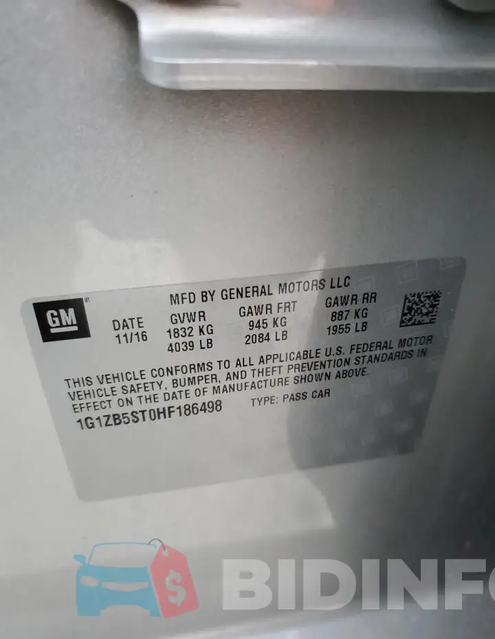 1G1ZB5ST0HF186498 Photo# 12