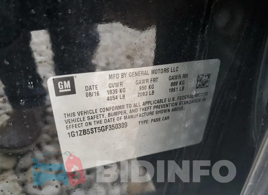 1G1ZB5ST5GF350309 Photo# 12