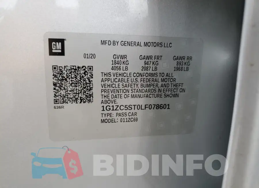 1G1ZC5ST0LF078601 Photo# 12