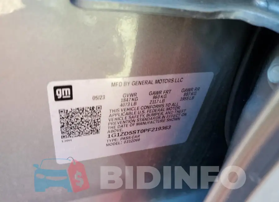 1G1ZD5ST0PF219363 Photo# 13