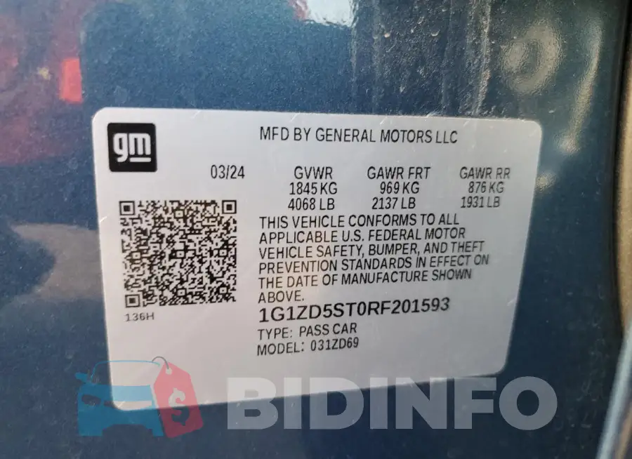 1G1ZD5ST0RF201593 Photo# 13