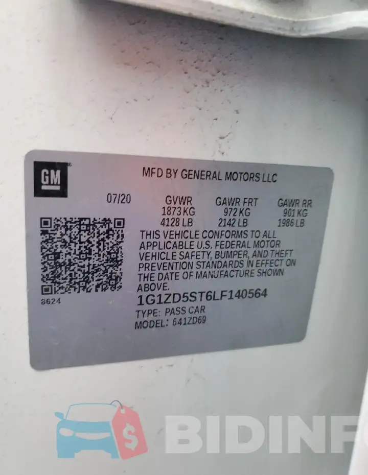 1G1ZD5ST6LF140564 Photo# 12
