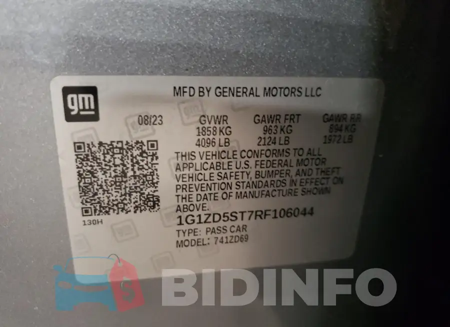 1G1ZD5ST7RF106044 Photo# 12