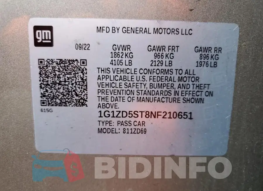 1G1ZD5ST8NF210651 Photo# 12