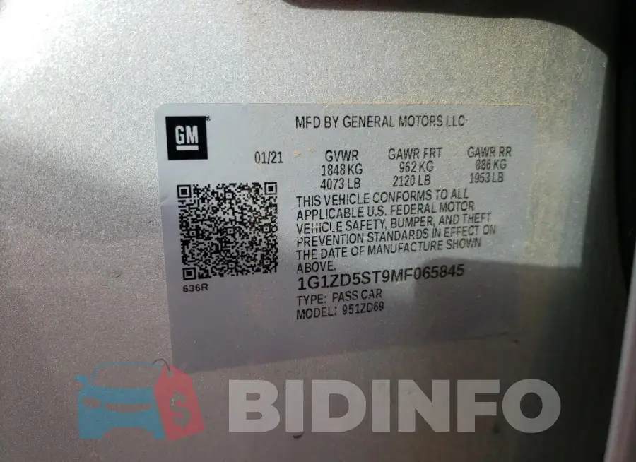 1G1ZD5ST9MF065845 Photo# 12
