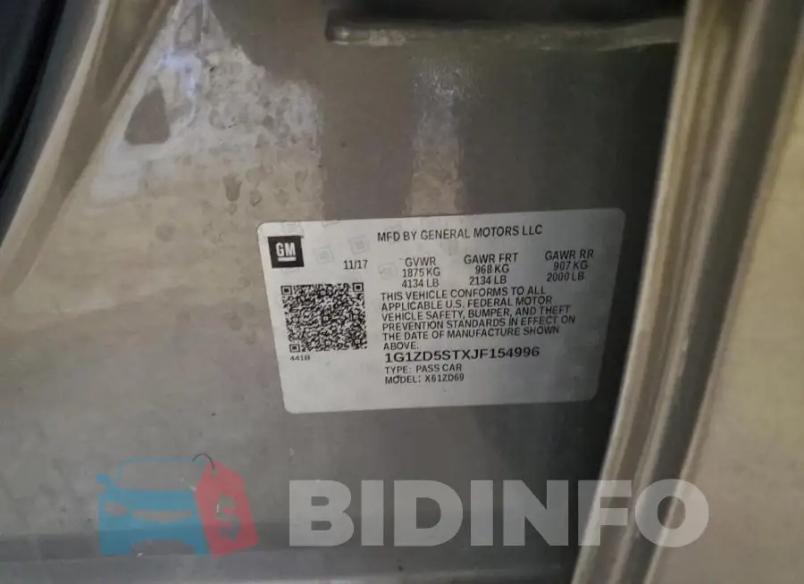 1G1ZD5STXJF154996 Photo# 12