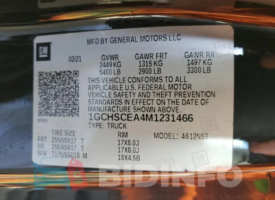 1GCHSCEA4M1231466 Photo# 12