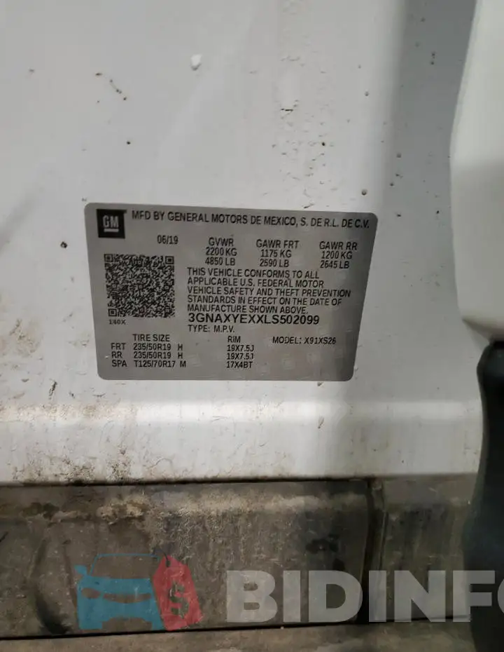 3GNAXYEXXLS502099 Photo# 14