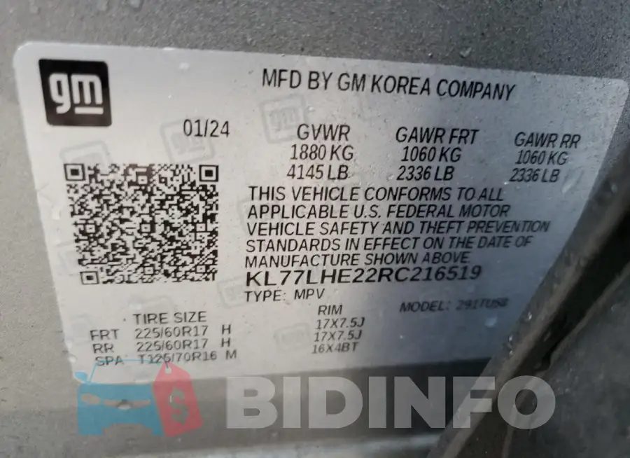 KL77LHE22RC216519 Photo# 14