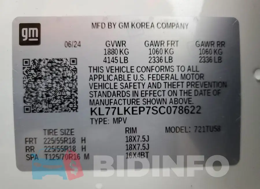 KL77LKEP7SC078622 Photo# 13