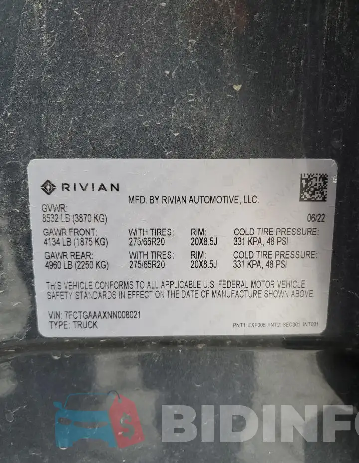 7FCTGAAAXNN008021 Photo# 13