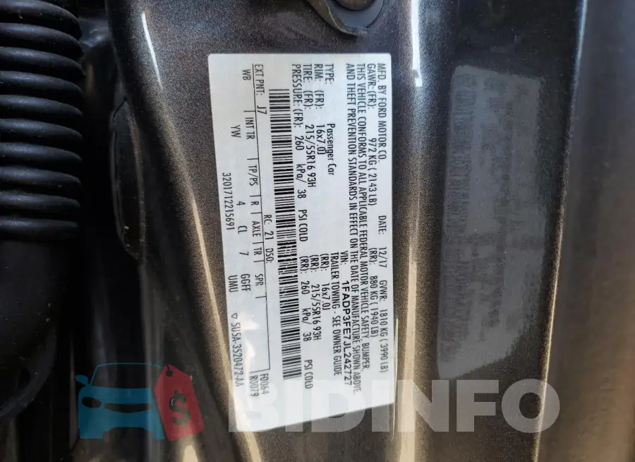 1FADP3FE7JL242727 Photo# 13