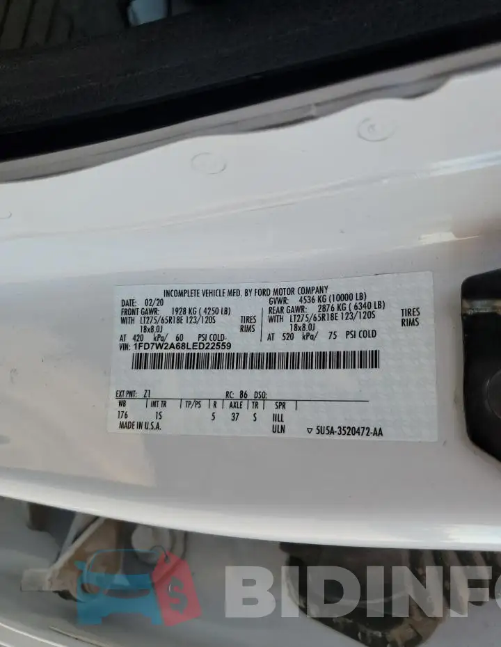 1FD7W2A68LED22559 Photo# 12