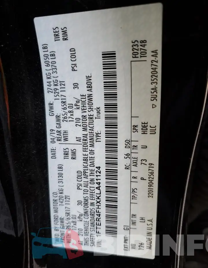 1FTER4FHXKLA41124 Photo# 12