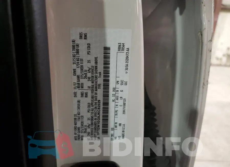 1FTEW1EG9JKC82029 Photo# 12