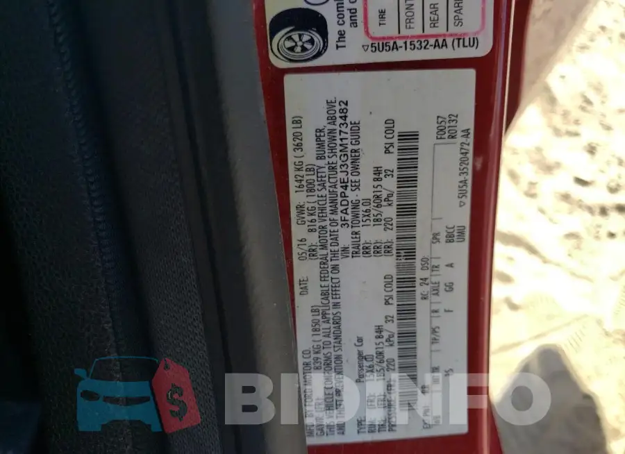 3FADP4EJ3GM173482 Photo# 12