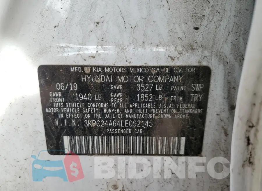 3KPC24A64LE092145 Photo# 12