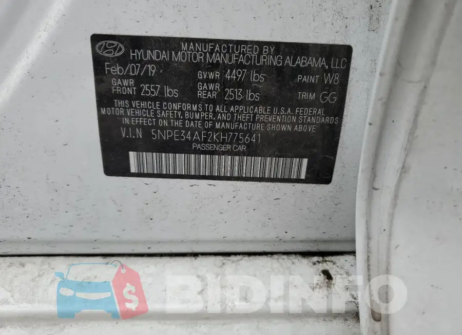 5NPE34AF2KH775641 Photo# 12