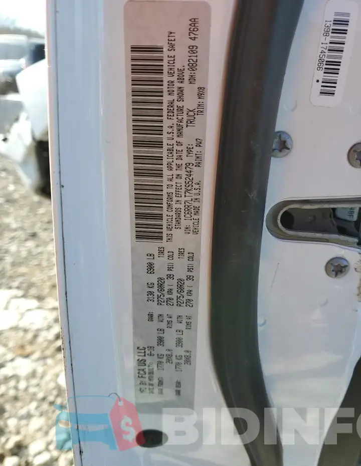 1C6RR7LT7KS524479 Photo# 13
