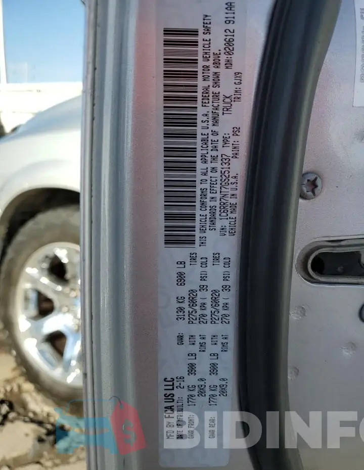 1C6RR7NT7GS251337 Photo# 12