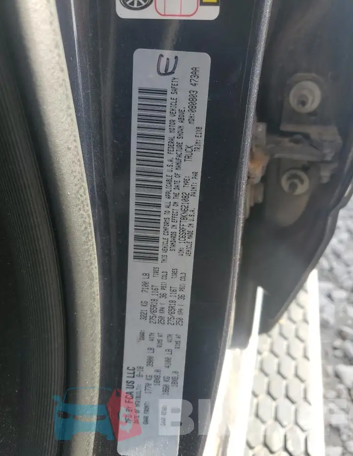 1C6SRFFT8KN621082 Photo# 12