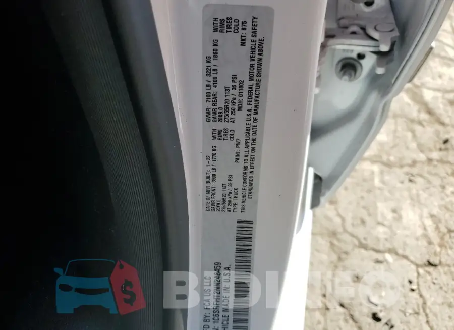 1C6SRFHT2NN248459 Photo# 12