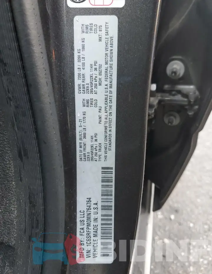 1C6SRFPM0MN764764 Photo# 12