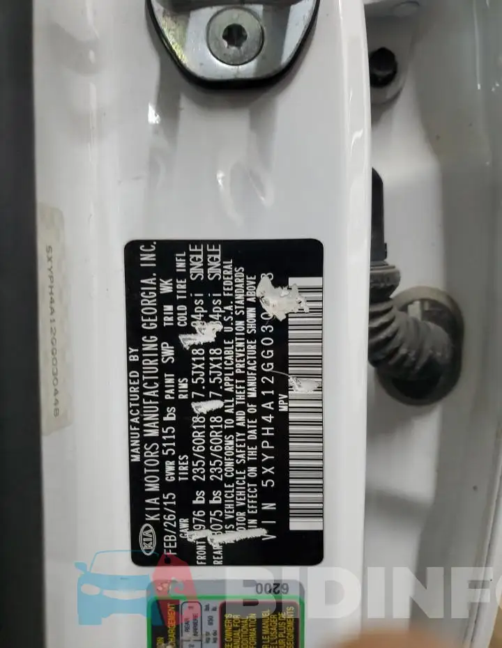 5XYPH4A12GG030448 Photo# 13