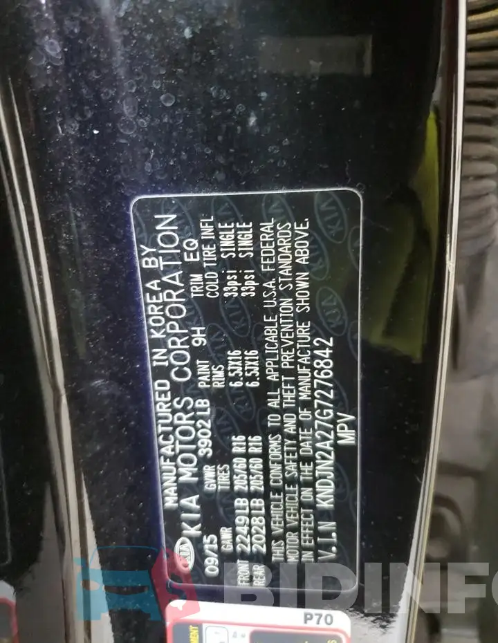 KNDJN2A27G7276842 Photo# 13