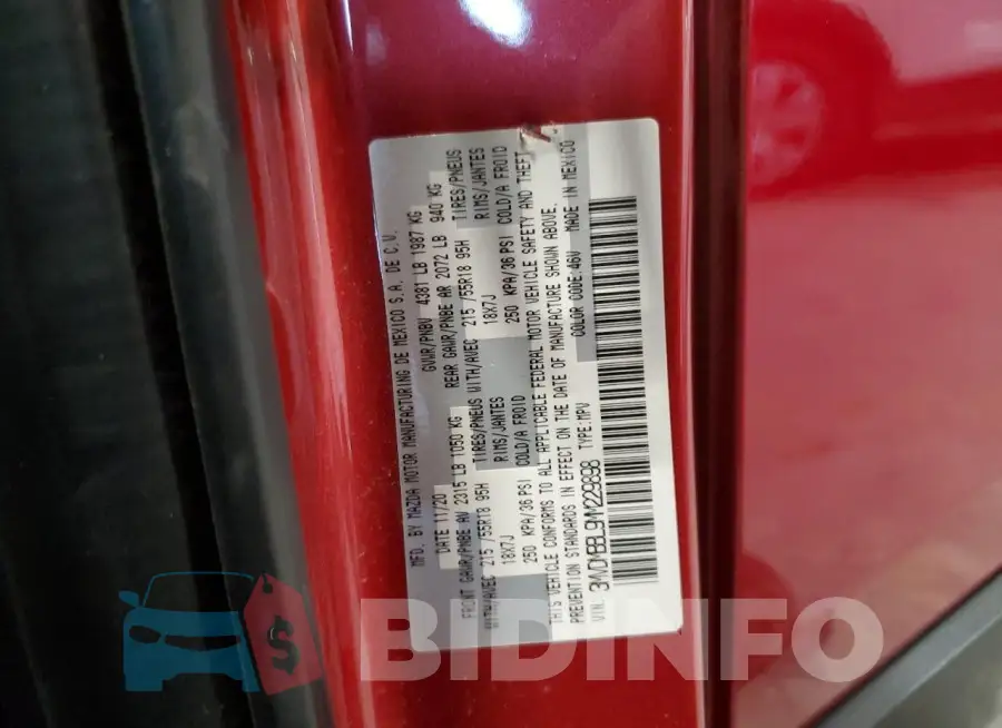 3MVDMBBL9MM229898 Photo# 14