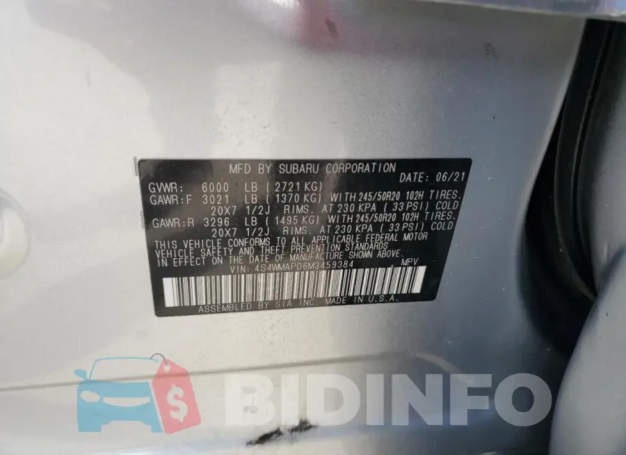 4S4WMAPD6M3459384 Photo# 13