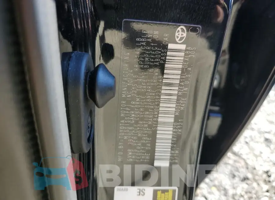 5YFB4MDE1SP231749 Photo# 13