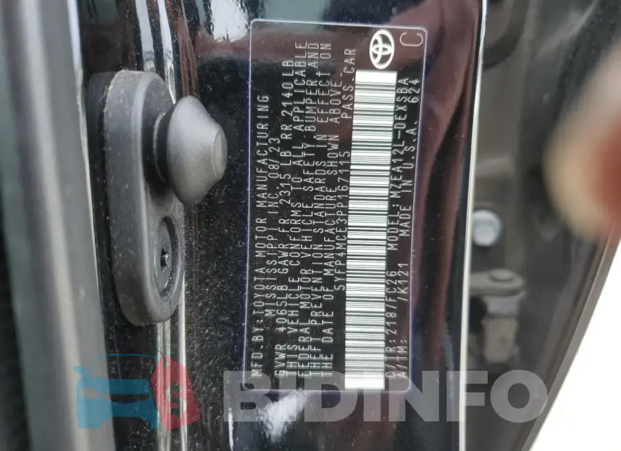 5YFP4MCE3PP167115 Photo# 12