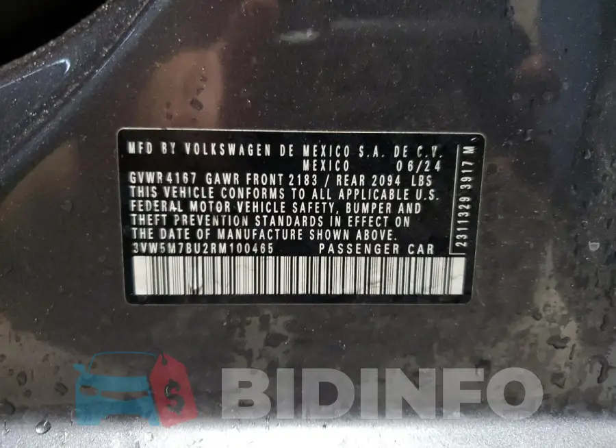 3VW5M7BU2RM100465 Photo# 13