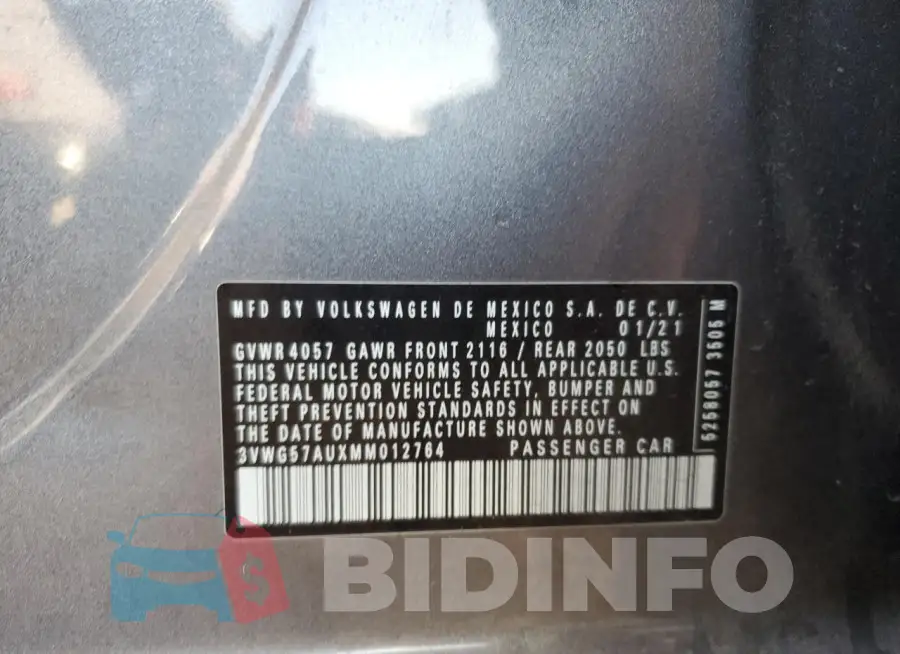 3VWG57AUXMM012764 Photo# 12